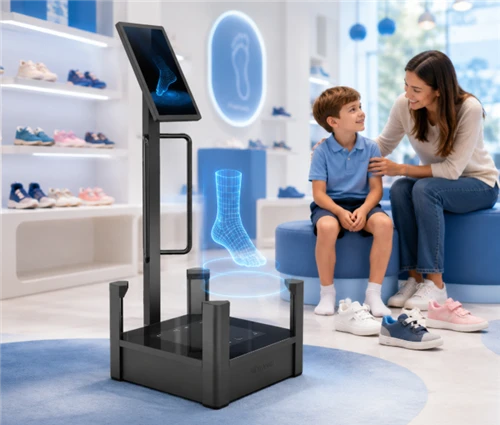 Žaidimas-Vaikiškos avalynės prekių ženklams sukurto 3D pėdų skaitytuvo keitimas: kaip 3D skaitytu...